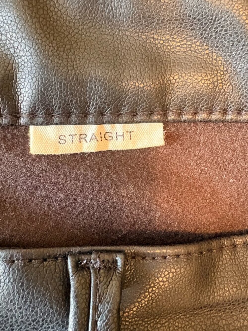 Judy Blue Black Faux Leather Tummy Control Straight Leg Pants 14W JB88755 EUC - Picture 6 of 8